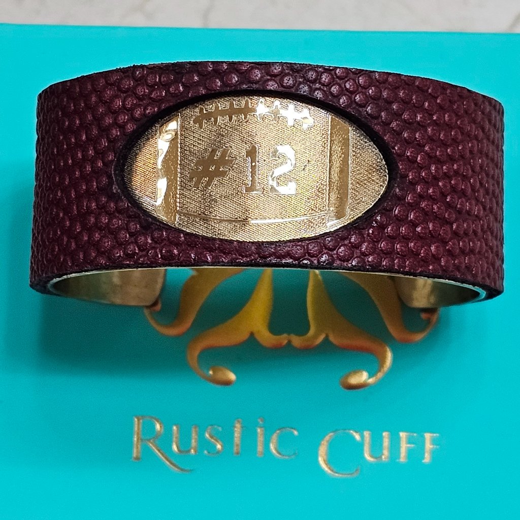 Rustic Cuff Football 12 Cuff 50$